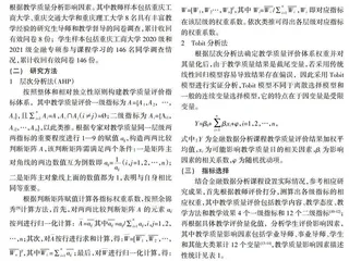 金融专业硕士“三维一体”课程教学质量综合评价