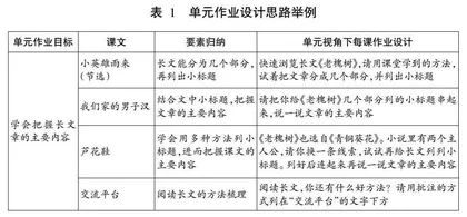 “双减”背景下“qù”作业的设计探索