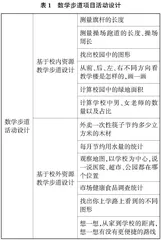 小学数学教学中“数学步道”课程的建设与实施路径探究
