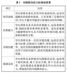 初中数学教学中学生问题解决能力的培养研究