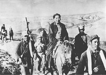 中共中央后方委员会在山西临县1