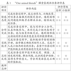 基于英语学习活动观的课堂表现性任务设计