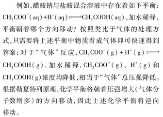 水溶液稀释过程中的空间哲学教育尝试