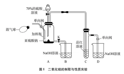 单向阀和自制气筒在化学实验中的应用