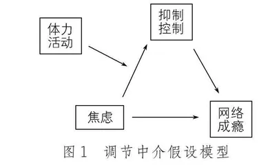 体力活动调节抑制控制在焦虑与中学生网络成瘾之间的中介作用