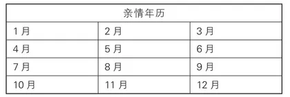 我的亲情年历 