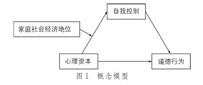 青少年心理资本与道德行为的关系:  自我控制的中介效应与家庭社会经济地位的调节效应
