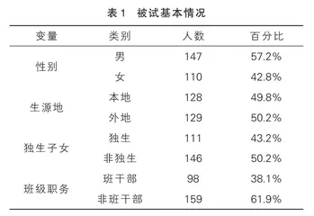 预初学生生涯适应力： 现状、特点及社会支持的影响
