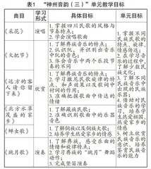 新课改背景下的初中音乐大单元教学构建