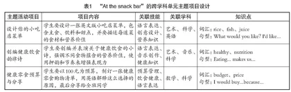 指向解决真实问题的英语跨学科单元主题教学设计路径