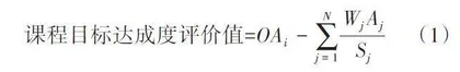 面向产出的数控技术实习课程目标达成度评价