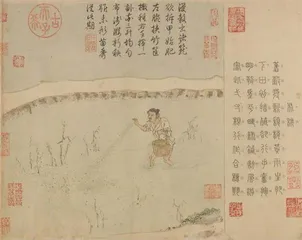 育秧：手把青秧插满田，低头便见水中天
