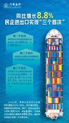 同比增长8.8%，民企进出口实现“三个首次”