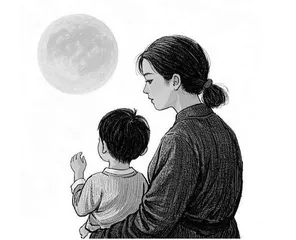 赏月的“闲人”