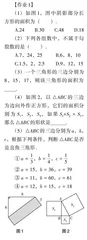  指向深度学习的初中数学单元作业设计
