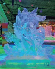 冰雕“魔法师”1