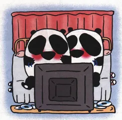 给大熊猫看小电影
