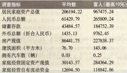 中国首次富人财富调查11
