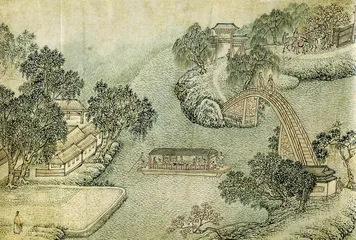 ​曲折《勺园图》