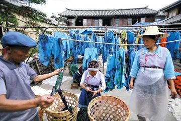 ​扎染的蓝白之美之忧