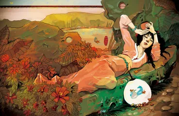 只恐夜深花睡去