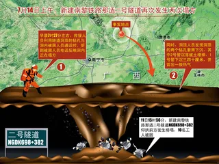 广西宾阳铁路隧道坍塌事故救援3