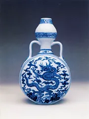 青花模印八吉祥净水壶3