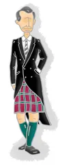 查尔斯的双排扣西服
