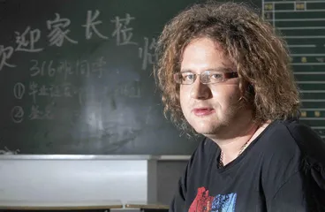 带中国高考班的英国人