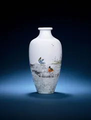 瓷器上的文人画