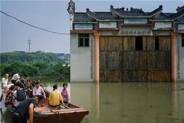 鄱阳洪水围困时