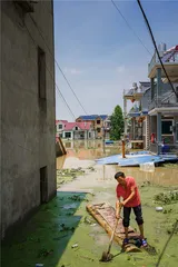 鄱阳洪水围困时1