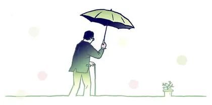 父亲慢慢变老