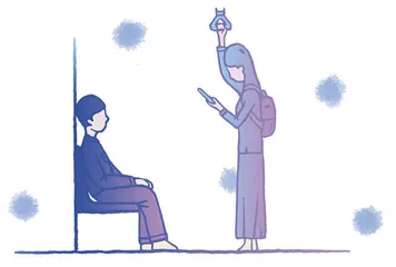 慌张地铁