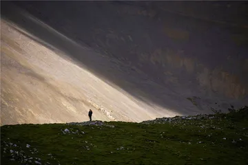 在山间寻找雪豹3