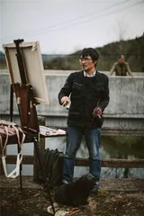 我选了山和画