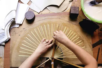 陈子福：用夏布做折扇4
