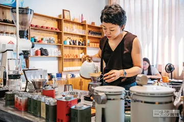 在青田喝咖啡的“奇葩”场景