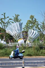 浙江江山：羽毛球的起伏3