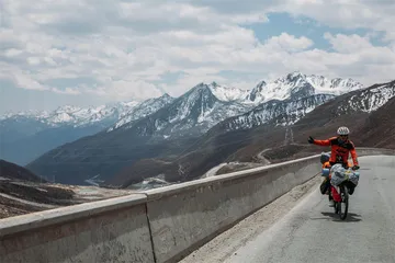 骑行，中速风景