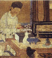 一间理想书房中的清赏瓷器