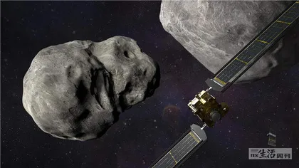 撞向小行星
