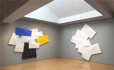用立体的波形曲线绘画12