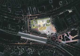 士林夜市里的台北艺术中心2