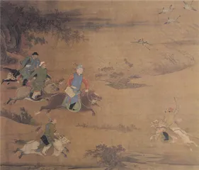 《明人射猎图》：马背上的皇帝
