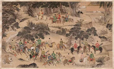 《明人射猎图》：马背上的皇帝1