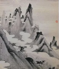 《黄山图册》：弘仁暴露了观看的位置2