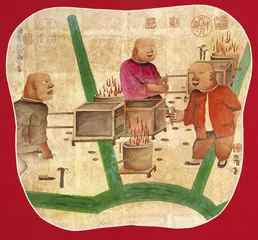 一边听摇滚，一边画工笔5
