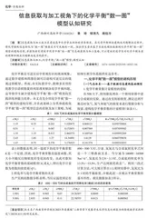 信息获取与加工视角下的化学平衡“数—图”模型认知研究